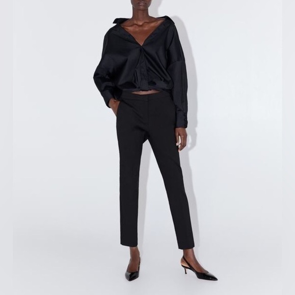NWT Zara Black Trousers - Chic Work Pants